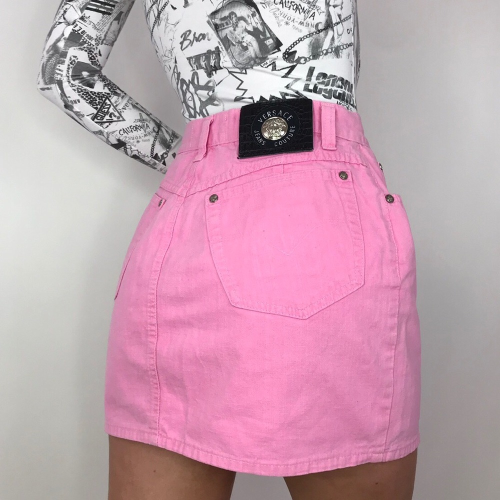 Versace Jeans Barbie Pink Skirt - Picture 1 of 7